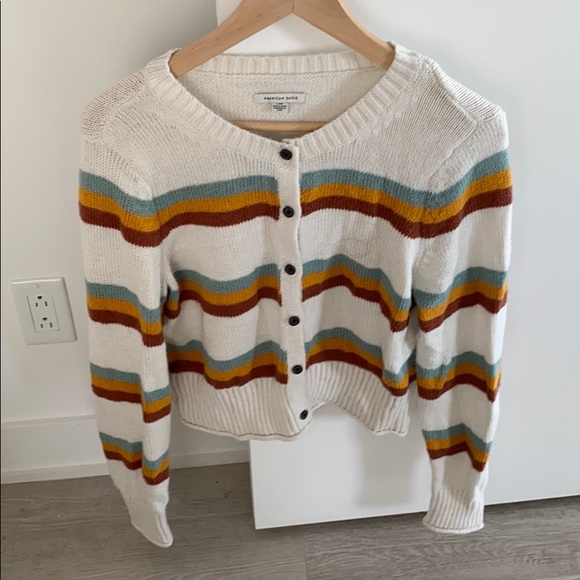 Adorable Multicolour Striped Cardigan - Picture 1 of 2